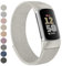 Vanjua Armband für Fitbit Charge 6, für Damen und Herren, Edelstahl, Metallnetzschlaufe, verstellbares Armband, Ersatzband, kompatibel mit Fitbit Charge 6 Fitness-Tracker (Starlight)