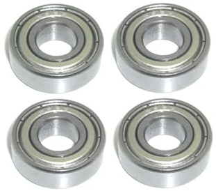 Kugellager 8x19x6 mm - 698 ZZ metallgedichtet 4 Stück - rcbay | Chromstahl Miniatur Rillenkugellager für 8mm Welle