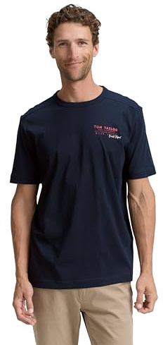 Tom Tailor Herren 1047812 T-Shirt mit Print (1er Pack)