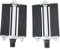 LT Easiyl 1 Paar 1/2 Zoll Vintage Block Pedale 9/16 Zoll Freizeit Radfahren Fahrrad Pedal mit Reflektoren Kompatibel mit Schwinn Style für BMX MTB Rennrad Ebike Klappbare Kinderfahrräder Schwarz