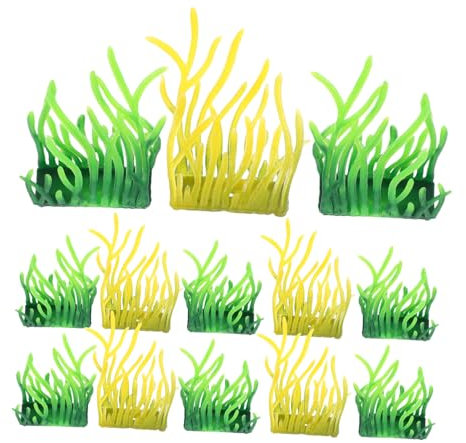 HEMOTON Lot de 100 Plantes Aquatiques Réalistes pour Aquarium Gazon Artificiel pour Décoration