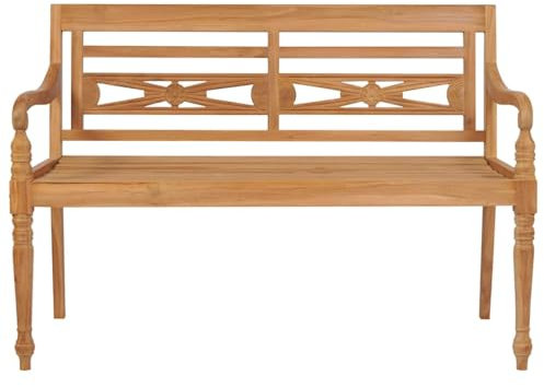 Generico Kangqiling Bank Batavia 120 cm Teak, braun, 43052