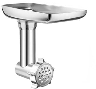 Meat Grinder Attachments，Compatible with KitchenAid Chef Stand Mixers SM-50 Series. Meat Grinders 3-in-1 Sausage Stuffer with 3 Cutting Plates