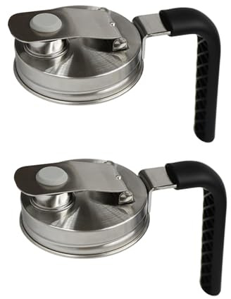 YiQinzcxg Ausgießer Deckel Für Einmachgläser Edelstahl Rostbeständig Auslaufsicher Küchen Und Campingzubehör Einmachglas Ausgießer Abdeckung