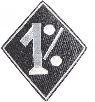 Aufnäher - 1 Prozent 1%- 04205 - Gr. ca. 6 x 4,5 cm - Patches Stick Applikation