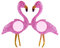 Oblique Unique® Flamingo Brille mit Glitzer für JGA Hawaii Sommer Party Accessoire Fasching Karneval Kinder Geburtstag - 1 oder 6 STK. - Menge wählbar (1 Stück)