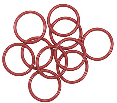 Othmro O-Ringe, 22 mm x 2 mm, Silikon, Rot, 10 Stück