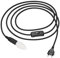 ledscom.de Textilkabel LEHA mit Stecker und Schalter schwarz 3 m inkl. E14 LED Lampe matt 4,066W 424lm, warmweiß