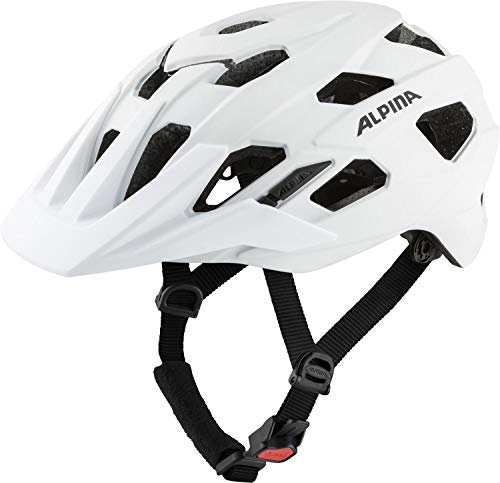 ALPINA ANZANA - Optimal Anpassbarer, Leichter & Sicherer Fahrradhelm Mit Fliegennetz & Nachrüstbarem LED Für Erwachsene, White matt, M (52-57 cm)