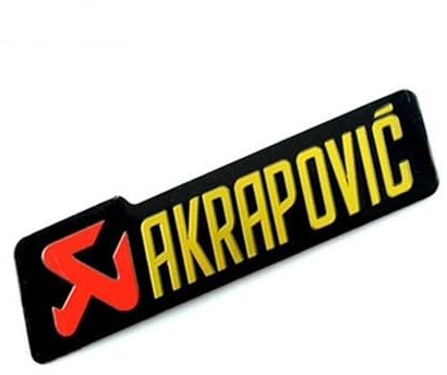 TERAM LOISIRS Plaque Aluminium Haute Température AKRAPOVIC pour Silencieux Auto Moto Quad Neuf France