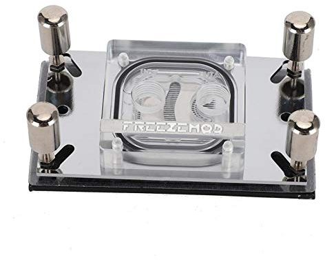KIKYO Bloque de refrigeración por Agua, CPU Waterblock con microcanal para CPU AM3 + / AM4 / FM2 +