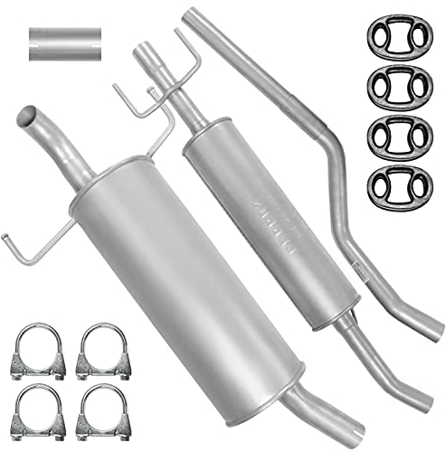 Adamot Auspuffanlage Schalldämpferset Auspuff für Opel Astra H 3 III Kombi Caravan 1.4