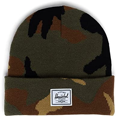 Herschel Supply Unisex-Erwachsene Herschel Beanie Elmer, Wald-Tarnmuster, One Size