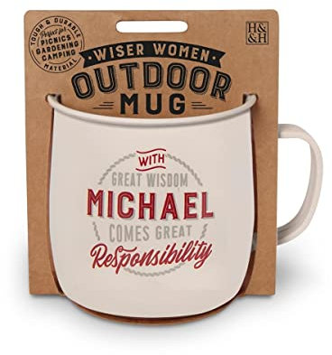 History & Heraldry Personalised Outdoor Mug (Michael)