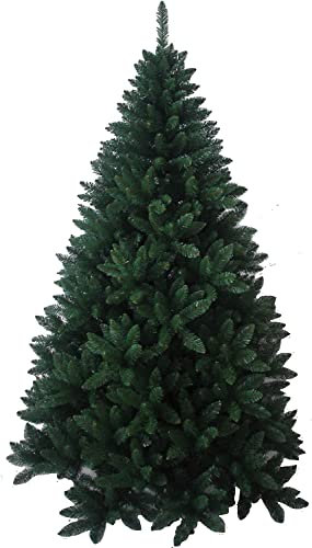 Albero di Natale Frosty Green Verde Super Folto Rami ad ombrello Realistico (120H cm - 326 Rami)