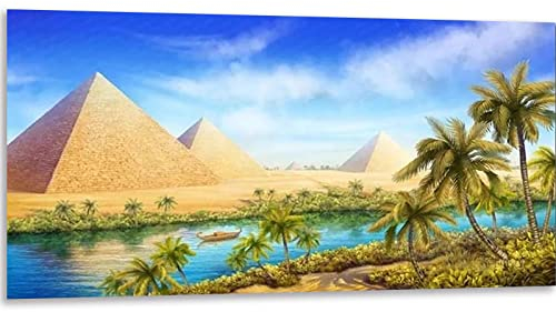 Instarry DIY 5D Diamant Painting Bilder Full Groß Ägyptische Pyramiden Room Decor 120x60 cm