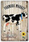 Metall Schilder Farmers Market Kühe Rustikale Abstellgleis Werbung Türschild Retro Wandschild Für Deko Haus Bar,20X30Cm
