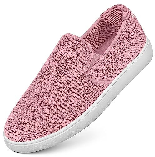 Giesswein Wood Baskets sans Lacets Femme Rose pâle 38 Chaussures Bateau - Chaussures Confortables - Ballerines Femme Sport - Basket Comfortable - Basket Femme ete - Loafer