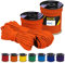 EDCX 4 mm Polyester Paracord 550 25+ Farben (15, 30 und 50 m) – Typ III, 100% Nylonseil, 7 Litzen Seil, 4mm Nylonseil in vielen Farben | Solid Colors (Sofit Orange, 15 m)
