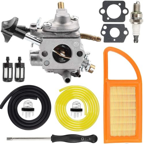 ZAMDOE Carburatore di Ricambio per Stihl BR500 BR550 BR600 Parti del Ventilatore a Zaino Sostituisce 4282 120 0606 4282-120-0607 4282-120-0608 C1Q-S183, con Filtro Aria Candela Filtro Carburante