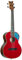 Ortega Guitars Tenor Ukulele Akustisch – Ghost Series – Inklusive Gigbag – Fichte, Rot (RUGH-SRT)