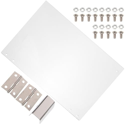 BESTonZON Popcorn Machine Panel, Popcorn Machine Door Panel Replacement with Installation Kit, Panel Protective PVC Baffle