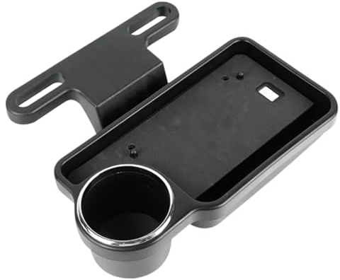Imtrub Auto Rücksitz Tisch klappbar Getränkehalter Kopfstütze Organisator Multifunktionaler Autotisch für Rücksitz, Klappbar Auto Tablett Getränkehalter Essenstablett 26,5x8,5x15,5cm