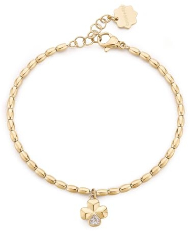 Brosway Chakra Glücksbringer Damen Armband Silber aus Edelstahl 316L mit Symbol Anhänger und Kristallen – Damen Armschmuck, Symbolschmuck, BHKB209