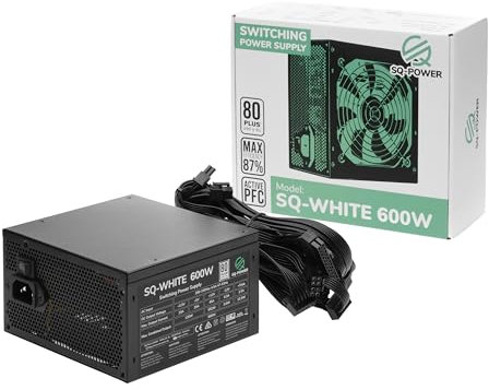 SQ-Power Bloc d'alimentation silencieux 600 W 80 Plus