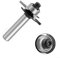 8mm Shank T Sloting Biscuit Joint Slot Cutter, 2 Flutes HSS Grooving Router Bit