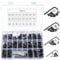 720 Pcs M3 M4 M5 M6 Bolts Set, Flat Hex Socket Head Cap Screws Bolts and Nuts Set, Countersunk Head Machine Screws Nuts Assortment Kit, Black