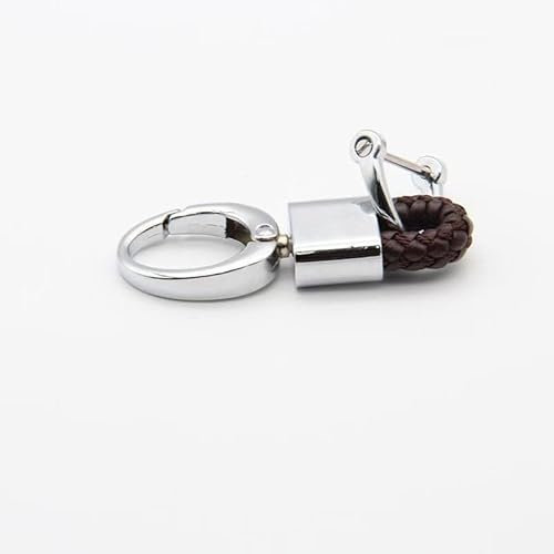 INTEAU Auto Porte-Clés de Voiture pour Citroen C4 Grand Picasso, Porte Clef en Cuir Trousseau Portable de Voiture pour Homme et Femme Corde Lanière Accessoire de Voiture,K