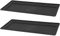 VR7 2x Garden Planter Trays for Long Planters - Durable Plastic Trays for Easy Draining and Plant Health (Black, 60cm)