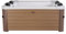 Tempo Style - Quadratischer Whirlpool MSpa Oslo Amber F-AM063W (6-Sitzer) | 160 x 160 x 65 cm | 850 Liter | 120 Massagedüsen mit 3 Geschwindigkeiten | 8 Hydrojets | Thermoabdeckung inklusive