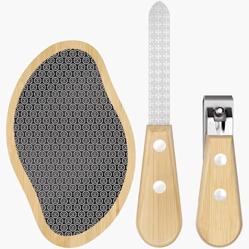 Juego de cuidado de los pies, lima de uñas de cristal nano