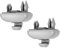 2 piezas de clip de parasol para coche, soporte antideslumbrante para parasoles, accesorios de coche y parasol, ganchos para A1 A3 A4L A5 A6L A7 Q3 Q5 – Gris
