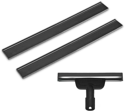 WUSJCOF 2 piezas Labios de repuesto de goma para aspiradora de ventana con batería, compatibles con WV1 WV2 WV5 WV50 WV55 WV60 WV75, ideales para limpiacristales y window vac (280 mm)