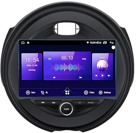 ALOEU Double Din Android Car Stereo 9'' Touchscreen Multimedia For BMW MINI Cooper F54 F55 F56 F60 2015-2019 Car Radio with Bluetooth And Navigation And Backup Camera Steering Wheel Control