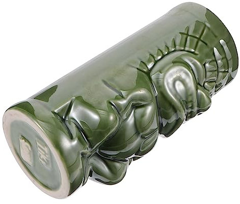 Alipis 1 Pz tazza Tiki Creativo bicchieri bicchiere da tazza ceramica Verde