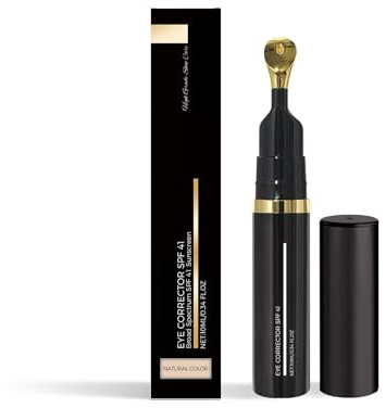 Eye Corrector gegen Augenringe & als Concealer - Anti-Falten Augencreme mit Feuchtigkeitscomplex für müde Augen, Tagespflege unter Make-up für Frauen und Männer (Natural, 10ml)