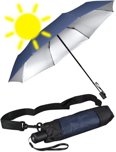 iX-brella City Trekking Sonnen-Regenschirm mit extra langem Stock mit UV- und Hitzeschutz