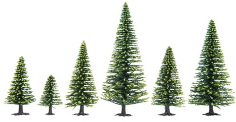 Noch 32825 3.5-9 cm Model Spruce Trees (25-Piece)