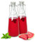 Sendez 2er Set Glasflasche mit Keramik-Bügelverschluss und Griff 1000ml Milchflasche Saftflasche