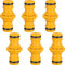 Lot de 6 raccords de tuyau double mâle pour raccord tuyau de jardin (jaune) jaune