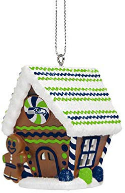 Forever Collectibles UK Seattle Seahawks Dekofigur Lebkuchenhaus aus ABS