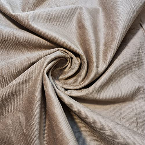 Textile Station | Rose | 100 % coton italien aiguilleté velours velours côtelé pour ameublement, couture, velours cordé 150 cm de large, vendu au mètre (rose)