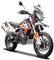 Bburago KTM 790 Adventure R Rally Motorrad - Maßstab 1:18 - Unglaublich detaillierte Die-Cast Replik Sammlerstück Motorrad Modell, Weiß