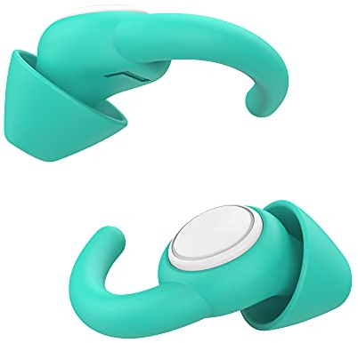 Afflatus Ohrstöpsel zum Schlafen - Bequemes Ohrenstöpsel zum Schlafen – Wiederverwendbare Gehörschutzstöpsel – Earplugs for Sleeping - S/L Hellblau