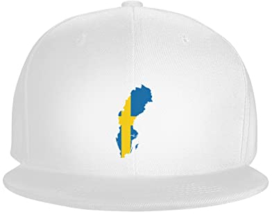Sweden Flag Trucker Hat Unisex Dry Stylish Dad Cap, Weiß, 6 7/8/7 3/8