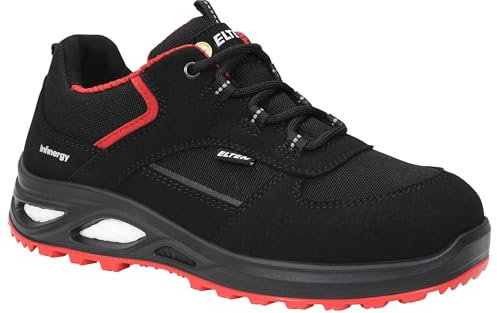 ELTEN Sicherheitsschuhe Hannah XXTL Black-red Low ESD S3S, Damen, Textil, Stahlkappe, leicht, sportlich 41, Schwarz-Rot
